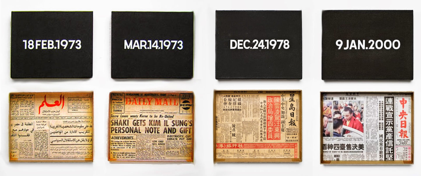 On Kawara Date Painting corduroy hat