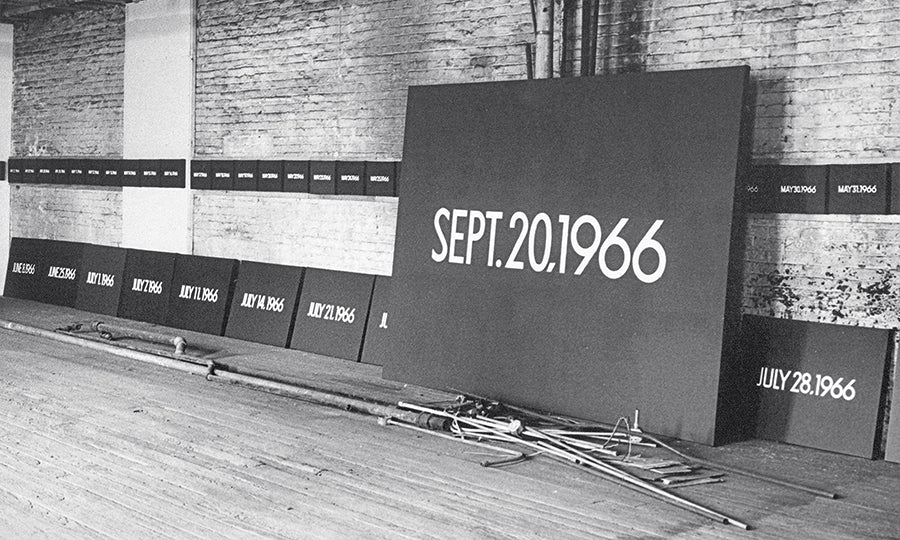 On Kawara Date Painting corduroy hat