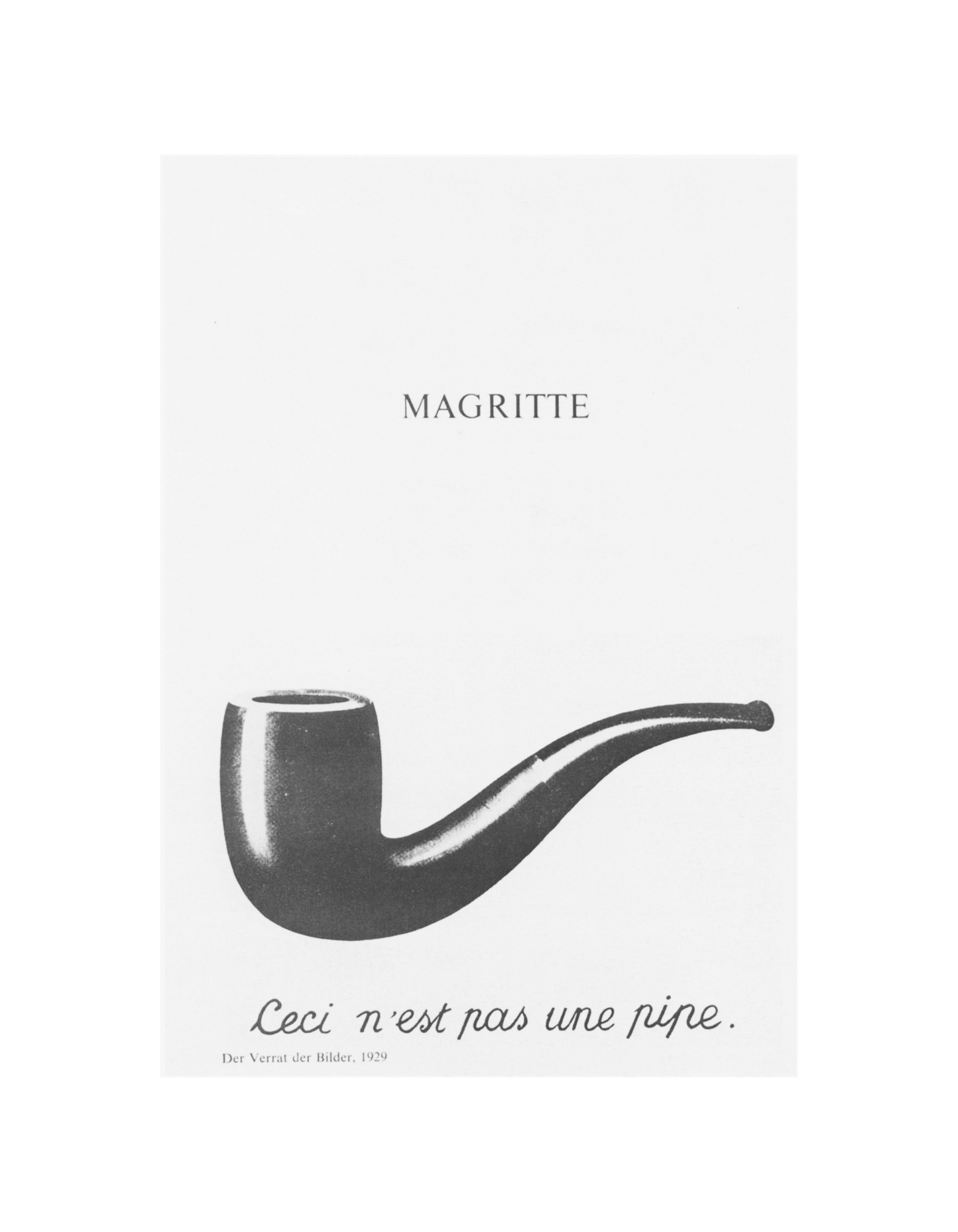 Broodthaers Duchamp/Magritte tee