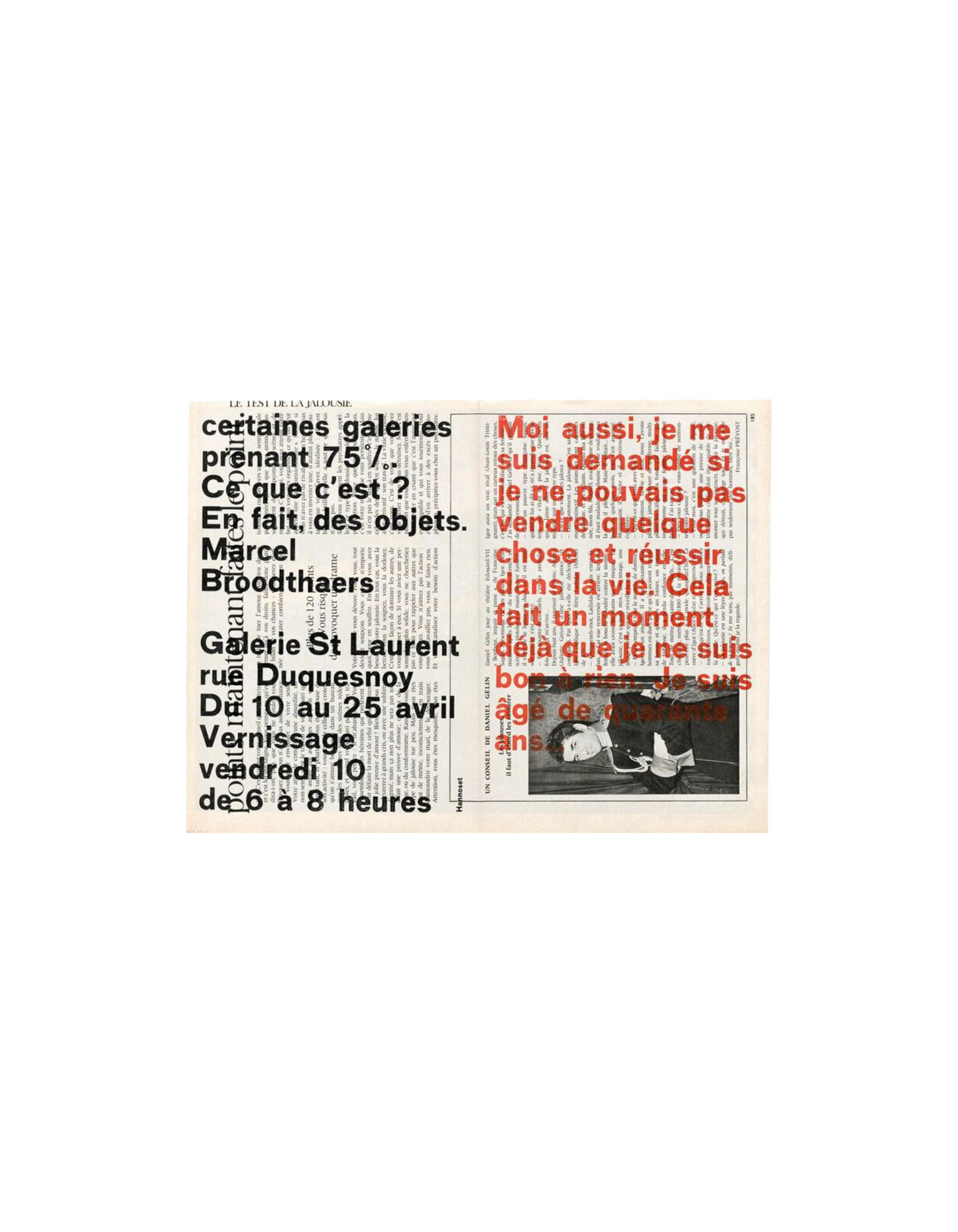 Broodthaers Moi Aussi tee
