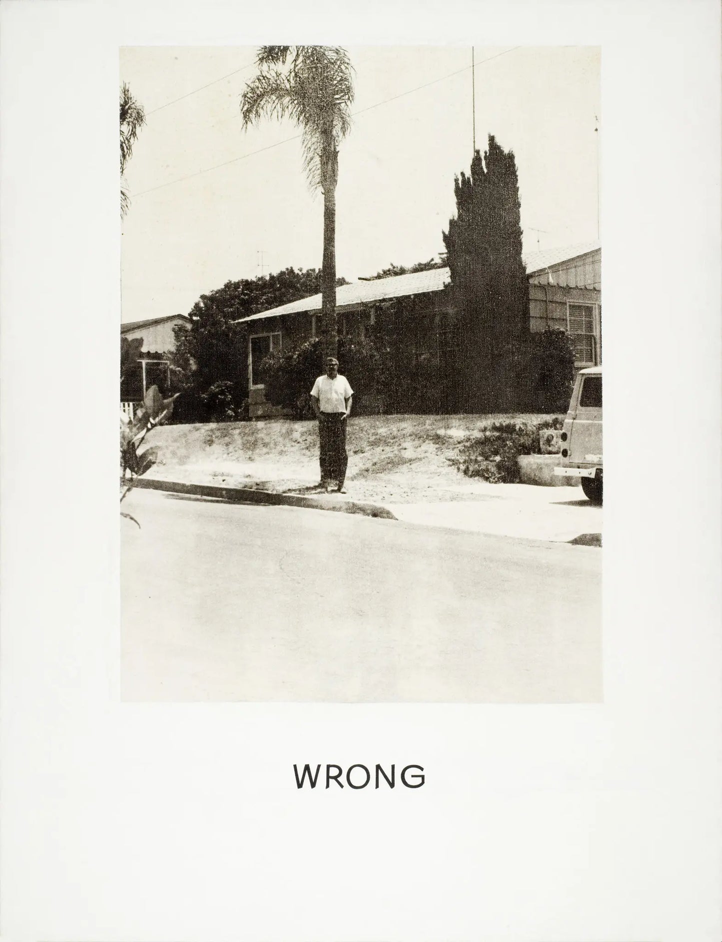 John Baldessari Wrong tee