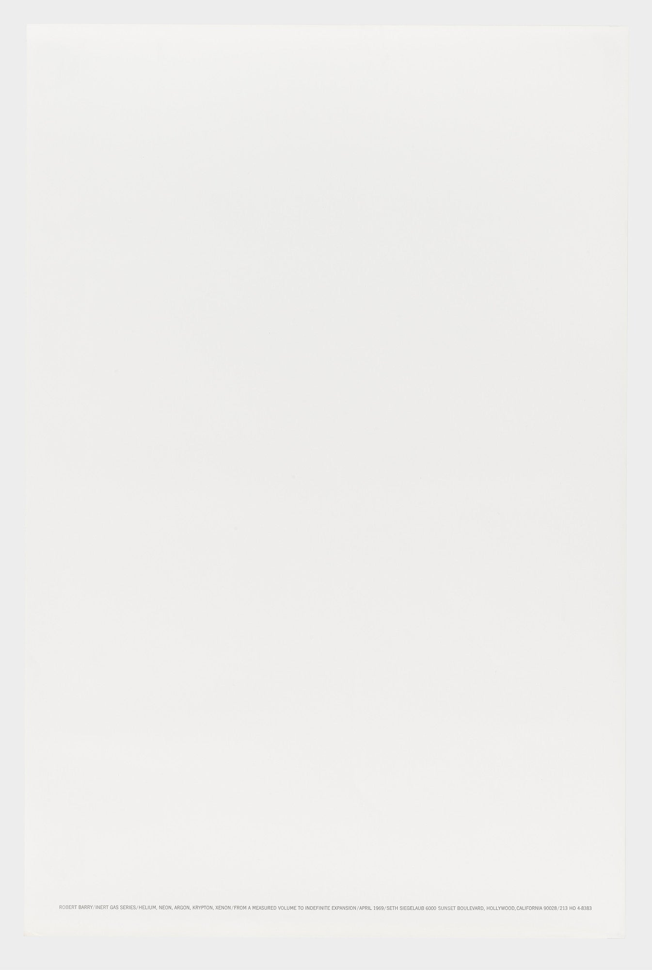 Robert Barry Inert Gas Series mug