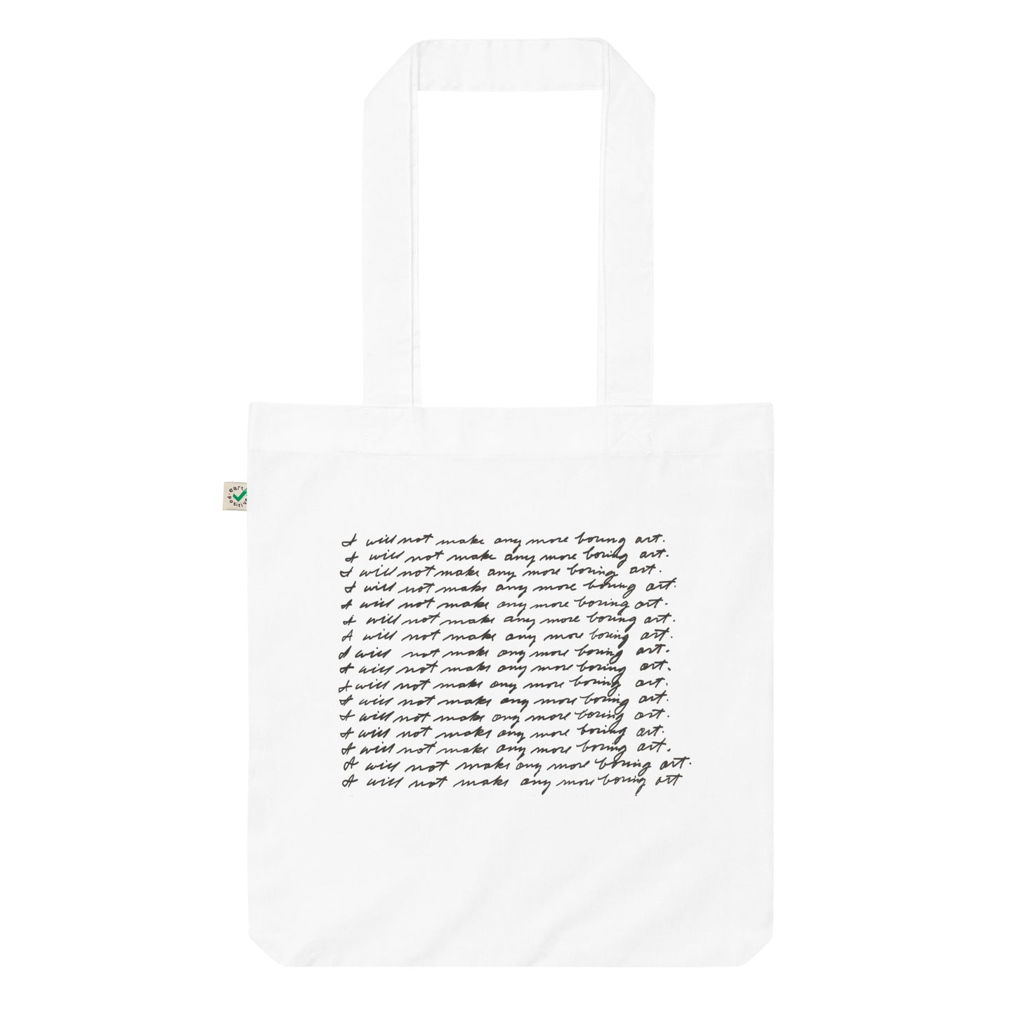 John Baldessari I will not make any more boring art tote