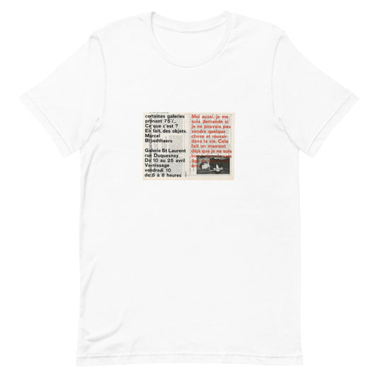 Broodthaers Moi Aussi tee