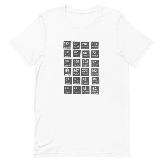 Broodthaers This Is Not a Work of Art tee