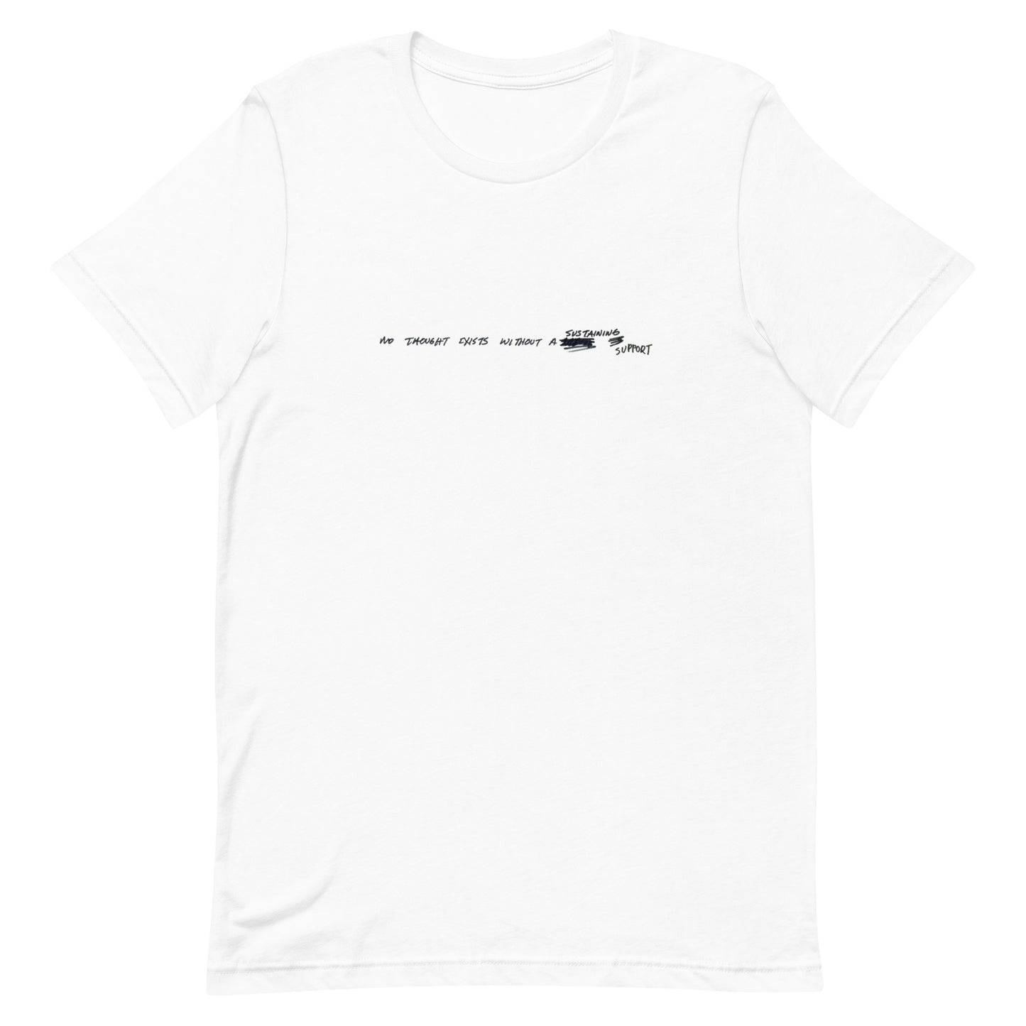 Mel Bochner No Thought Exists tee