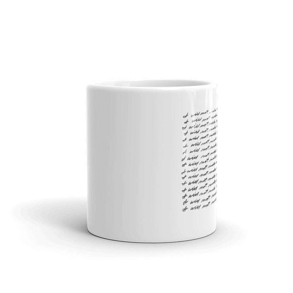 John Baldessari I will not make any more boring art mug