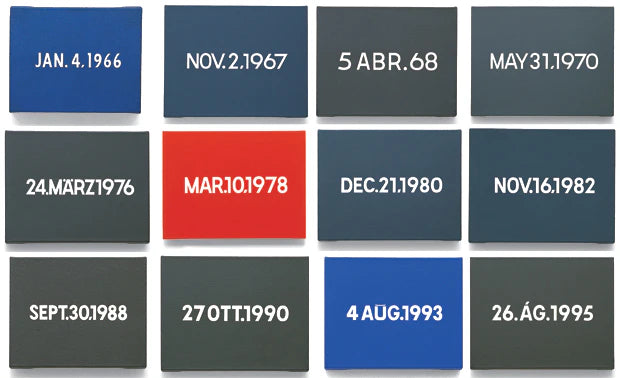 On Kawara Date Painting corduroy hat