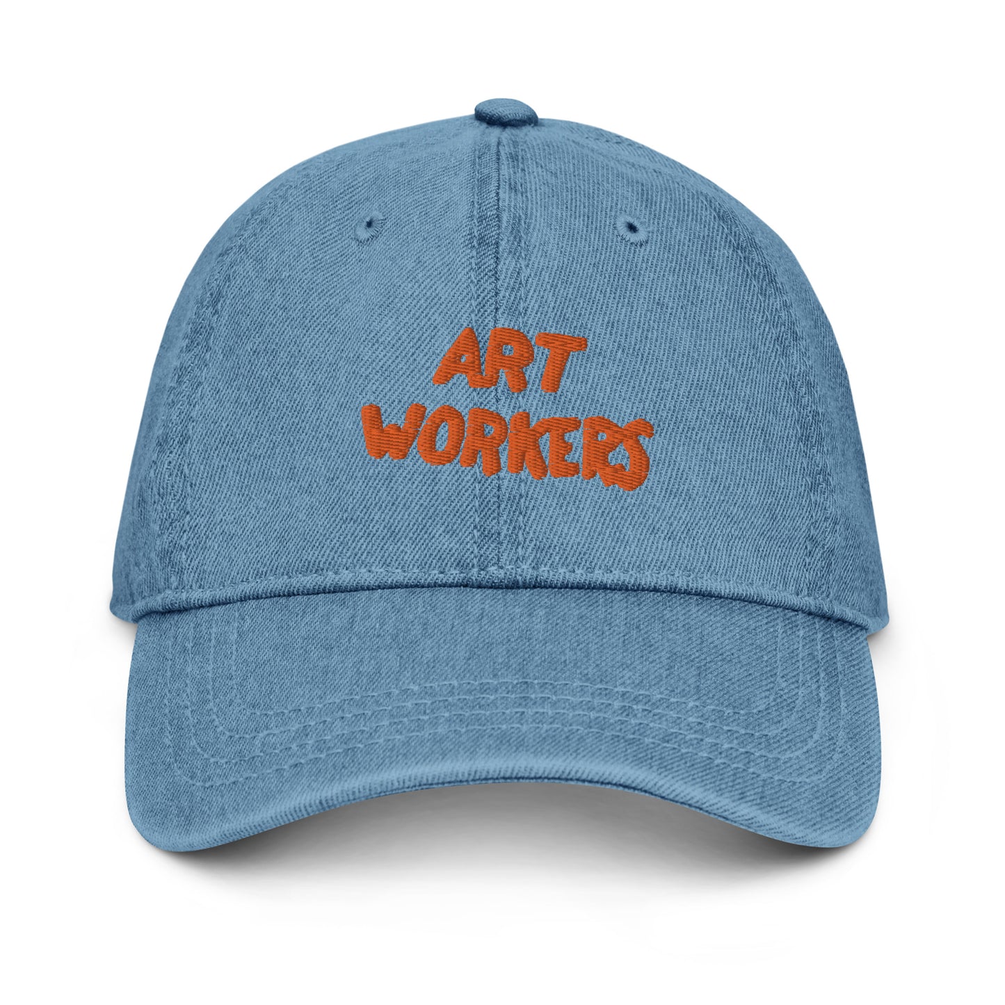 AWC Art Workers Won't Kiss Ass denim hat