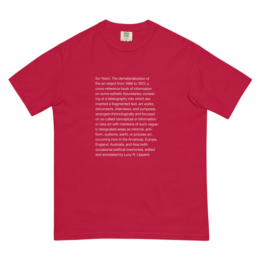 Lucy Lippard Six Years t-shirt