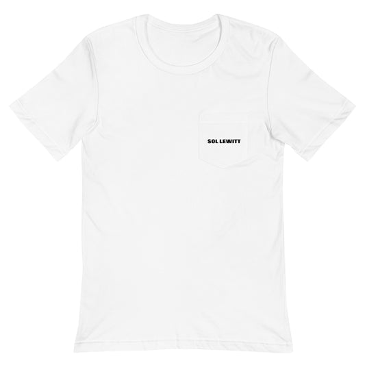 Sol Lewitt Sentences on Conceptual Art pocket tee