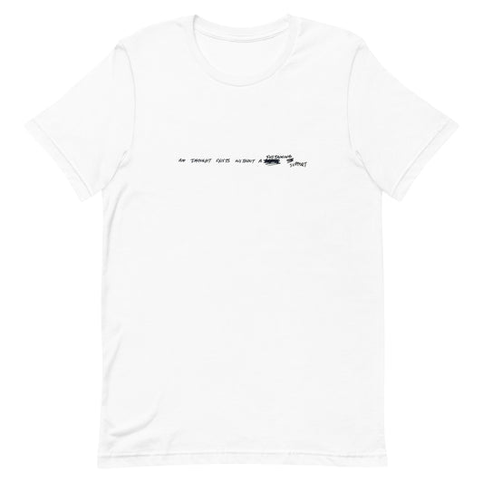 Mel Bochner No Thought Exists tee